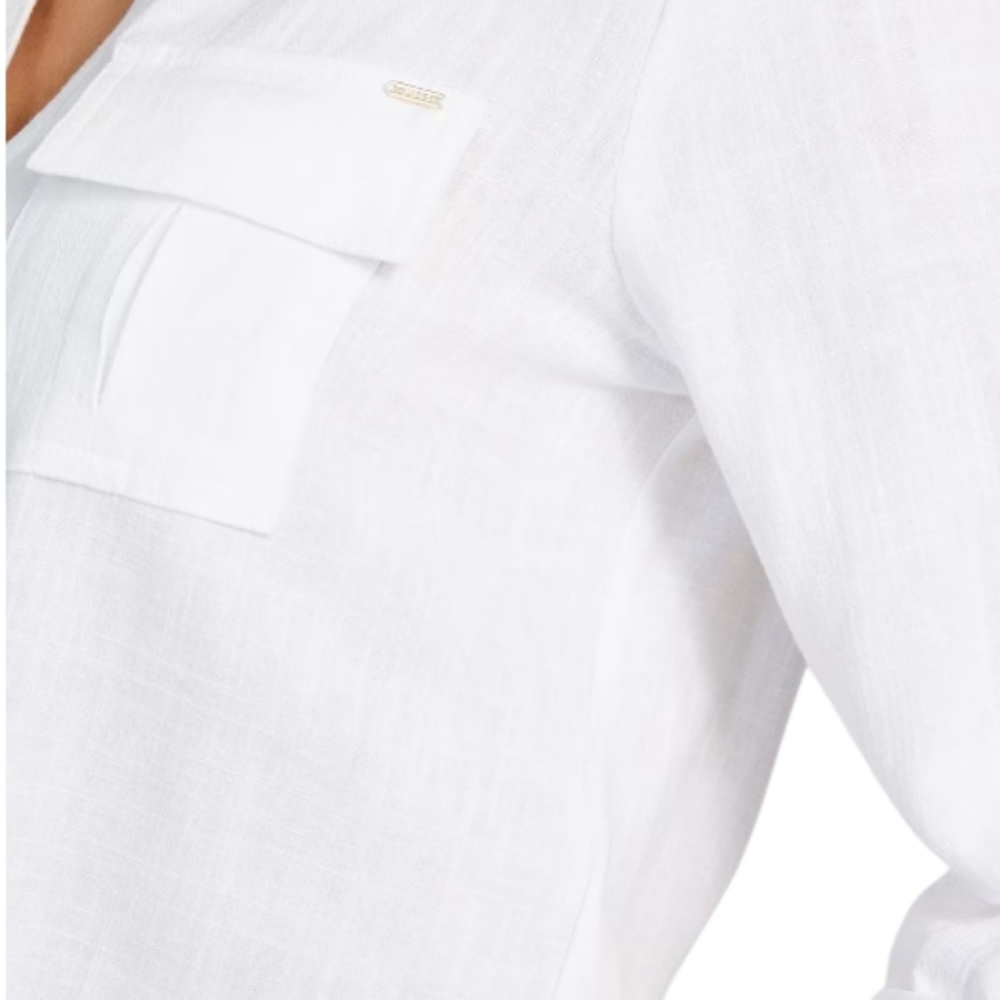 Guess Classic White Button-Down Shirt Sz S - Picture 4 of 8